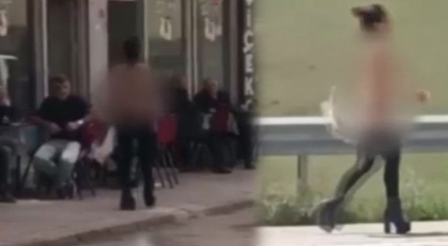 Ağrı'da bir kadın sokaklarda çırılçıplak yürüdü