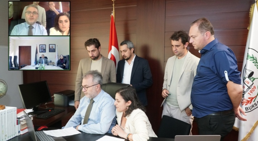 Bursa Barosu ile Filistin Barosu arasında dayanışma toplantısı düzenlendi