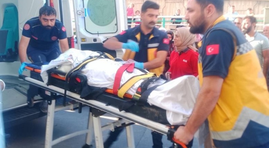 Feci son! Mercimek biçme makinesi yüksek gerilim hattına temas etti