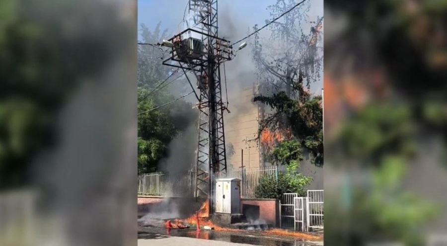 Şanlıurfa'da trafo cayır cayır yandı