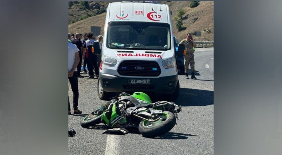 Motosiklet kazası: Sürücü hayatını kaybetti