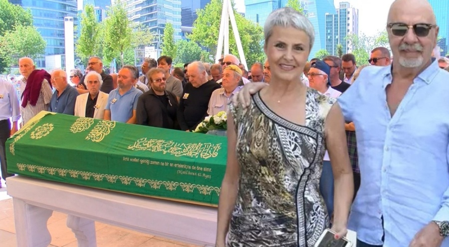 Erkan Yolaç'tan 17 gün sonra vefat eden eşi son yolculuğuna uğurlandı