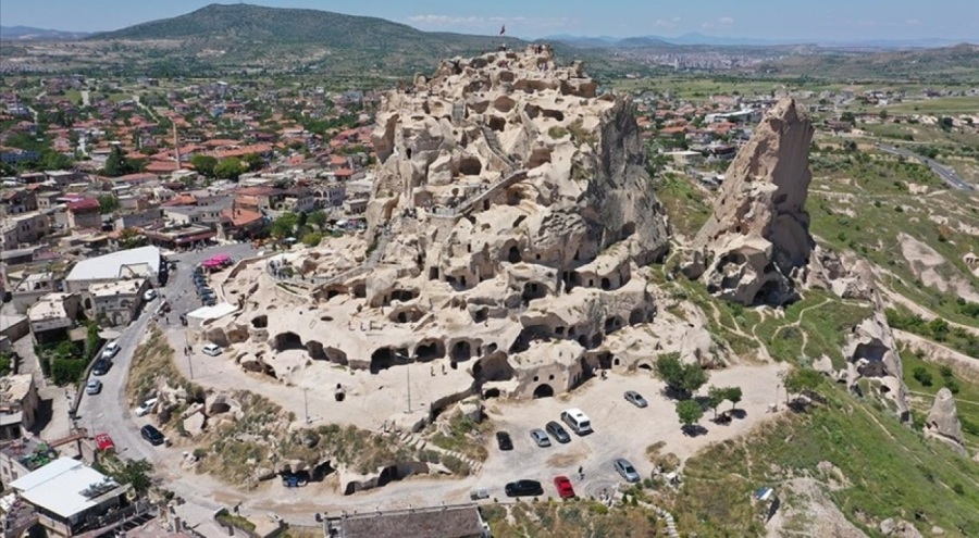 Kapadokya'nın "seyir zirvesi" Uçhisar Kalesi'ni 5 ayda 92 bin turist ziyaret etti