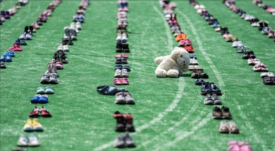 Hayatını kaybeden Gazzeli çocuklar Etnospor'da unutulmadı