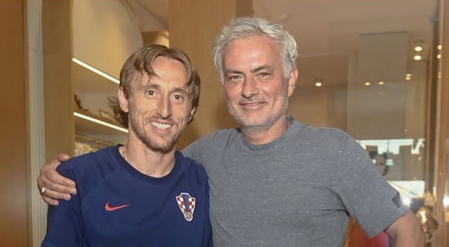 Mourinho Hırvatistan kampında Modric ve Livakovic'le görüştü