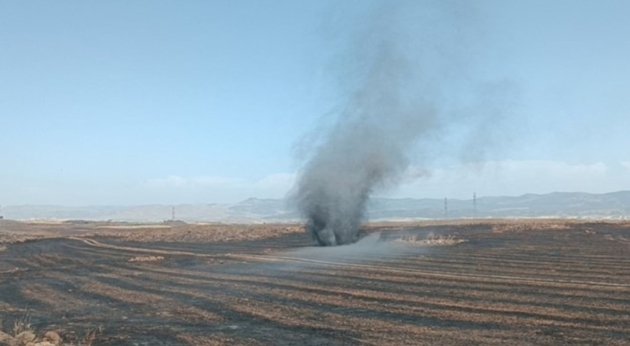 Anız yangınında 15 bin dönüm tarım alanı zarar gördü