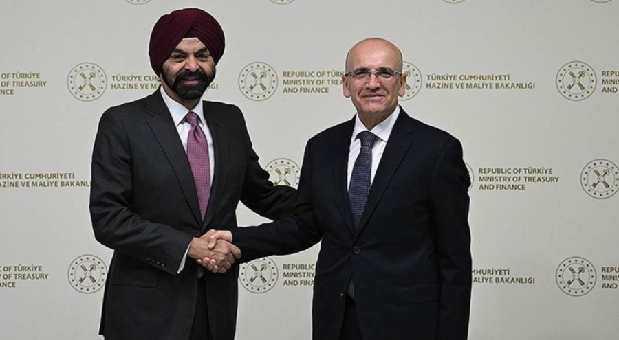 Şimşek, Dünya Bankası Grubu Başkanı Banga ile görüştü