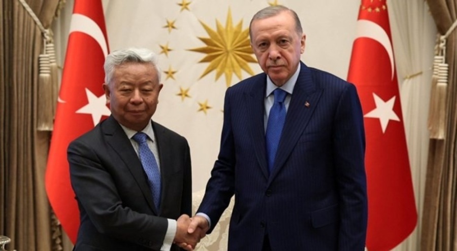 Cumhurbaşkanı Erdoğan yabancı konukları kabul etti
