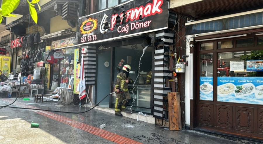 Bursa Altıparmak'ta restoran yangını!