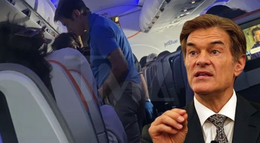 Doktor Mehmet Öz uçakta fenalaşan yolcuyu kurtardı