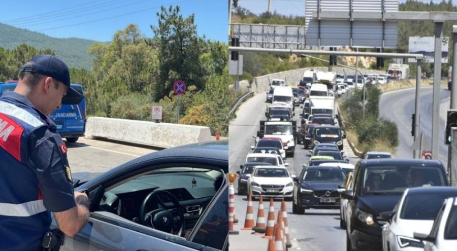 Bodrum'a akın var: 3 günde 175 bin araç giriş yaptı!