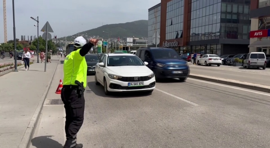 Bursa'da dron destekli 'yaya' denetimi