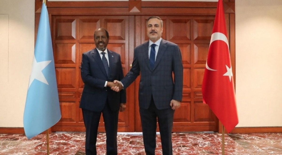 Dışişleri Bakanı Fidan, Somali Cumhurbaşkanı Mahmud ile görüştü