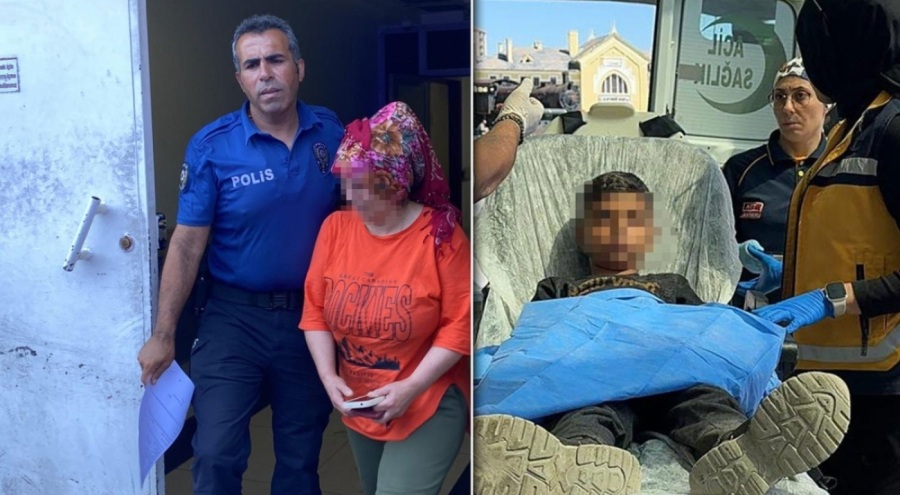 Oğluna bıçak fırlatan anne serbest bırakıldı