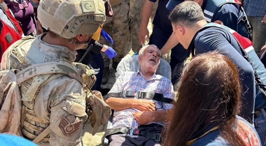 "Tarlaya gidiyorum" diye evden çıkan adam 24 saat sonra arazide bitkin bulundu