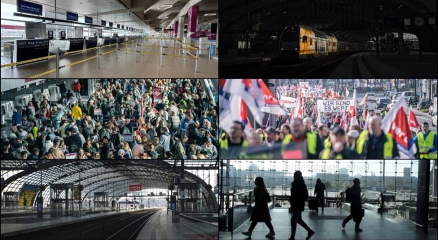 Almanya'da grevler nedeniyle kaybedilen iş günü sayısı 1,5 milyona ulaştı