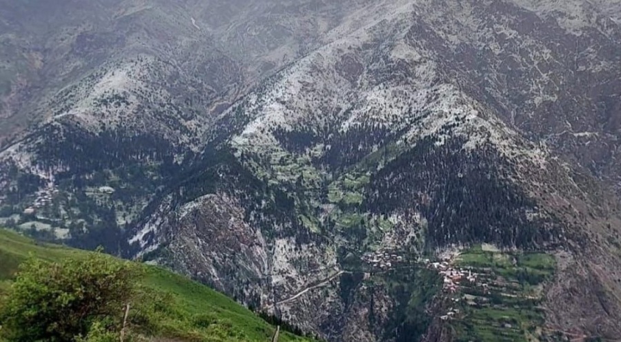 Artvin'de dolu yağışı