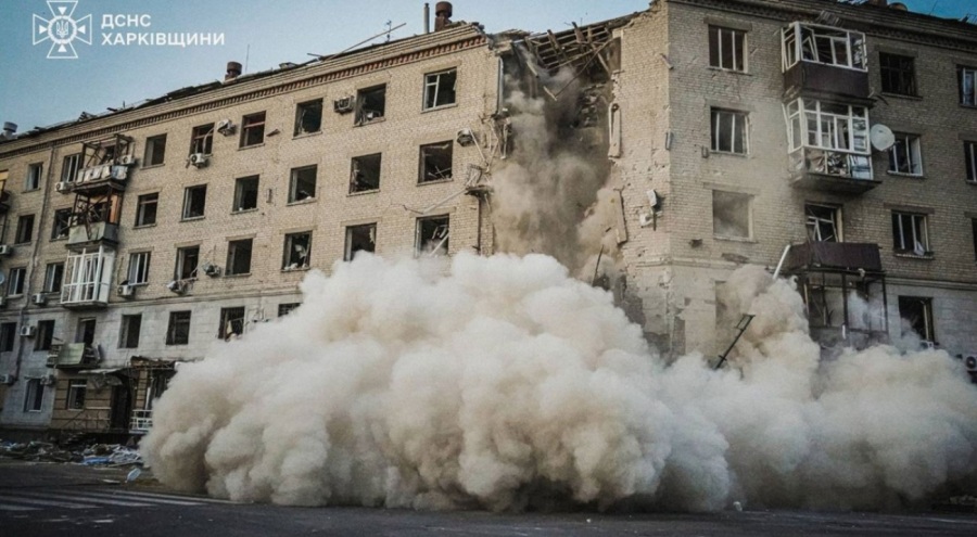 Rusya'da Harkiv'de konut binası vurdu: 2 ölü, 53 yaralı