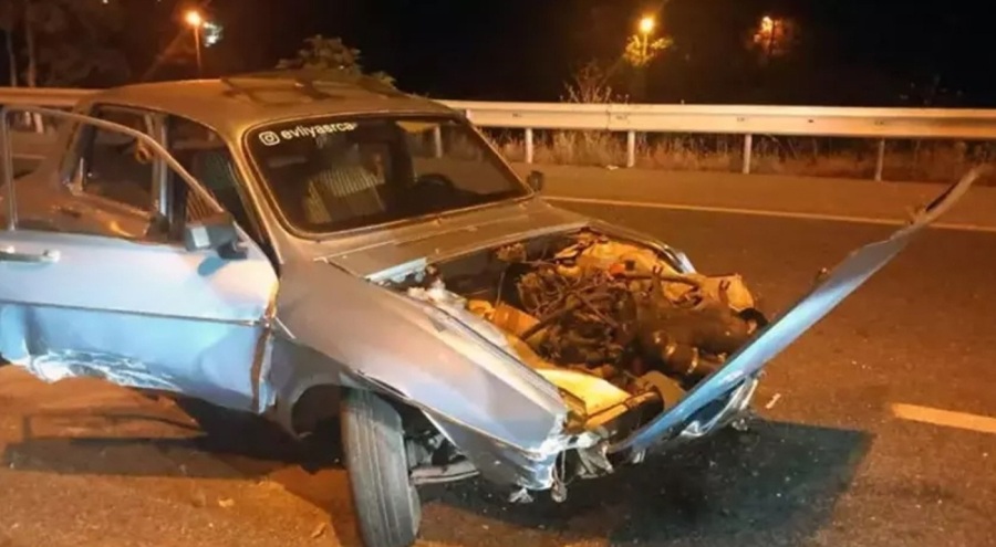 Film sahnelerini aratmayan kaçış! Polisleri peşine taktı kaza yaptı