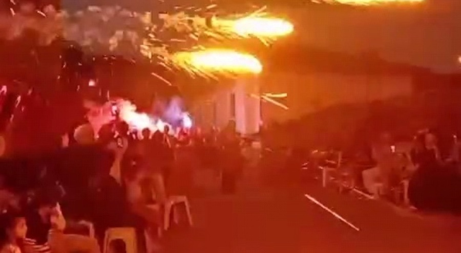 Bursa'da Şalvar Şenliği'nde havai fişek kazası! Kadınların üzerine düşüp patladı