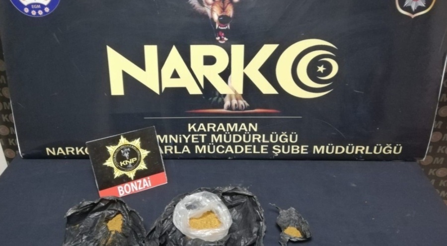 Karaman'da bir kişi uyuşturucudan tutuklandı