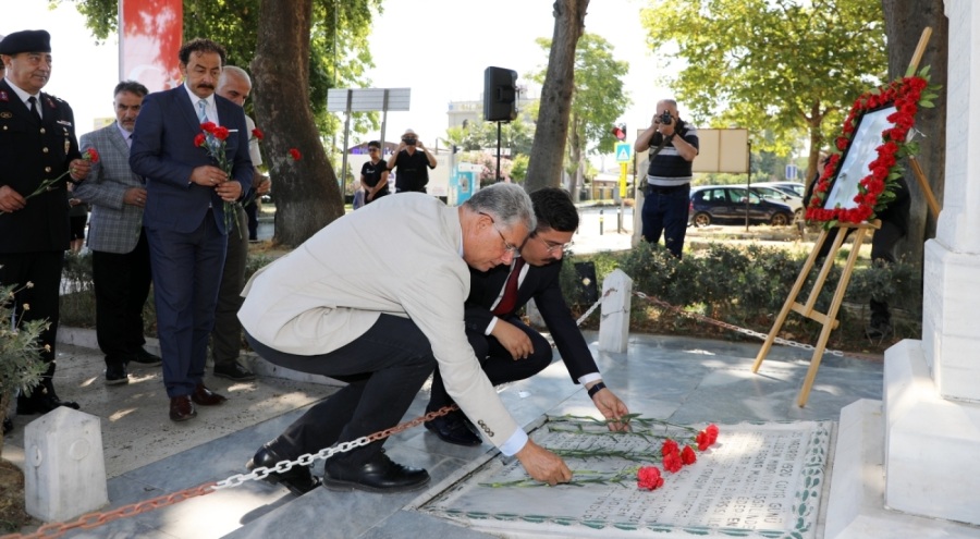 Mudanyalılar Kahraman Şükrü Çavuş'u törenle andı