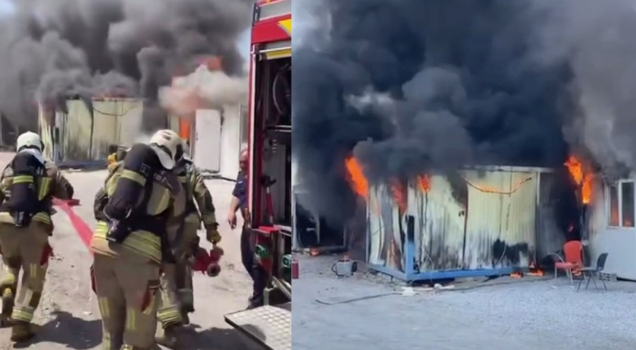 Evde çıkan yangında yaşlı kadın feci şekilde can verdi