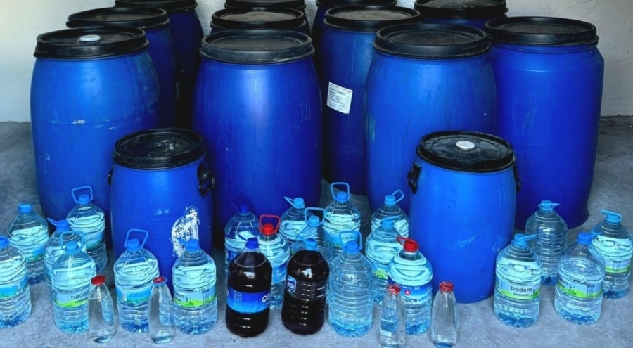 Çorum'da yaklaşık 3 bin bin litre sahte içki ele geçirildi