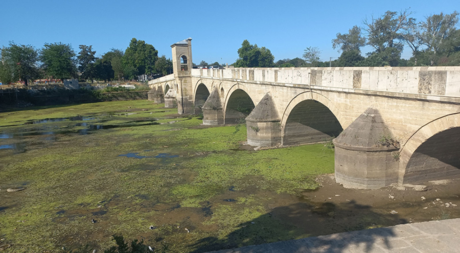 Tunca Nehri'ni kuraklık vurdu! Kontrollü sulamaya geçildi