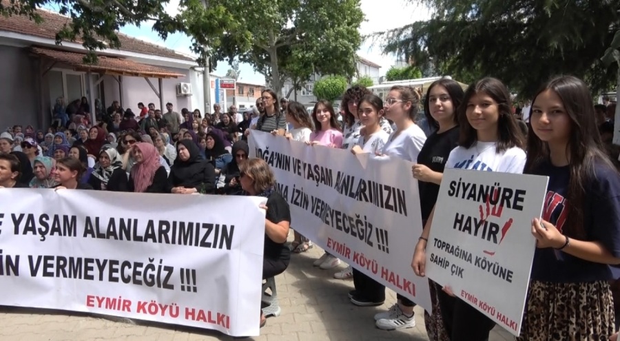 Bursa'da köylülerden altın madenine karşı eylem: İstemiyoruz!