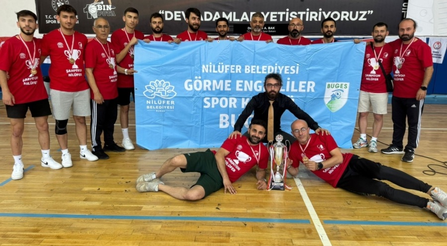 Bursa'da Nilüfer BUGES namağlup şampiyon
