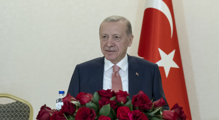 Cumhurbaşkanı Erdoğan, Moğolistan Cumhurbaşkanı ile bir araya geldi