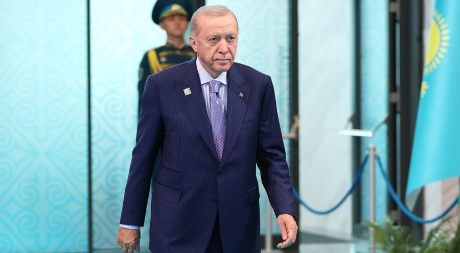 Erdoğan Kazakistan'dan ayrıldı