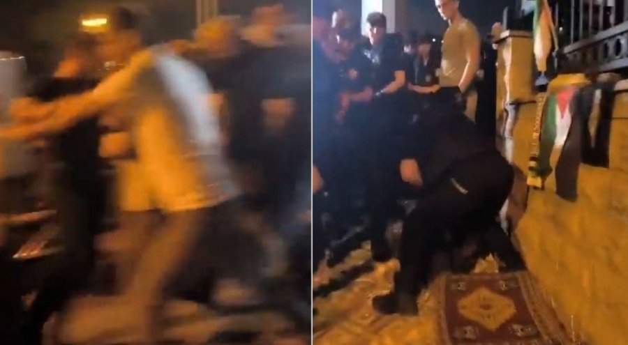 Cumhurbaşkanlığı önündeki 'Filistin nöbeti'ne engel