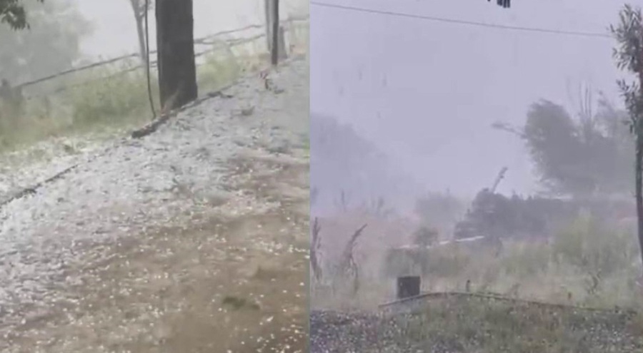 Tunceli'de sağanak ve dolu yağışı etkili oldu