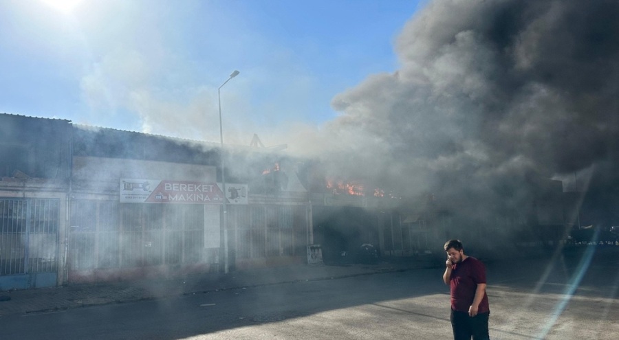 Kayseri'de korkutan yangın!