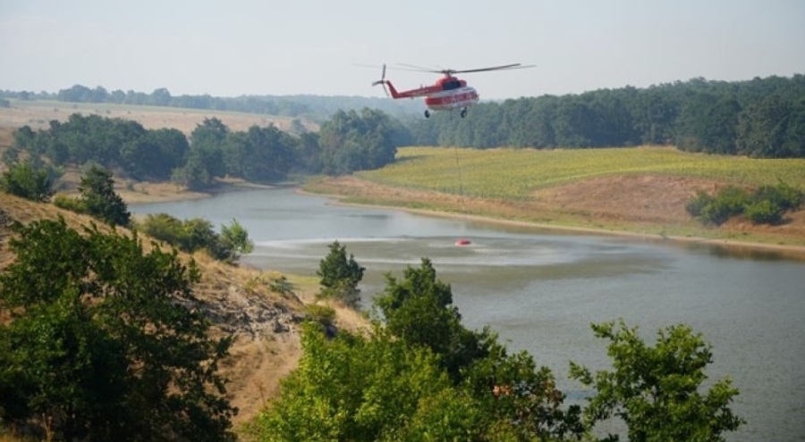 Türkiye-Bulgaristan sınırında orman yangını