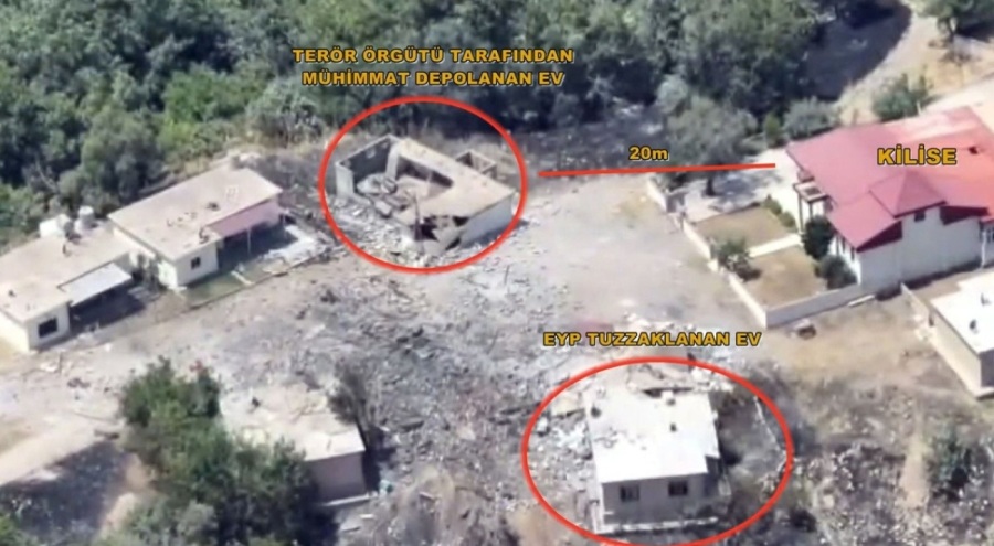 MSB: PKK, mabetlerin yakınında mühimmat depoladı