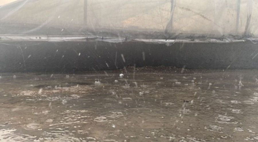 Çankırı'da kuvvetli sağanak ve fırtına etkili oldu