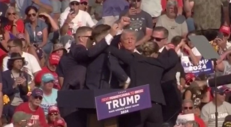 Trump'ın mitinginde ateş açıldı
