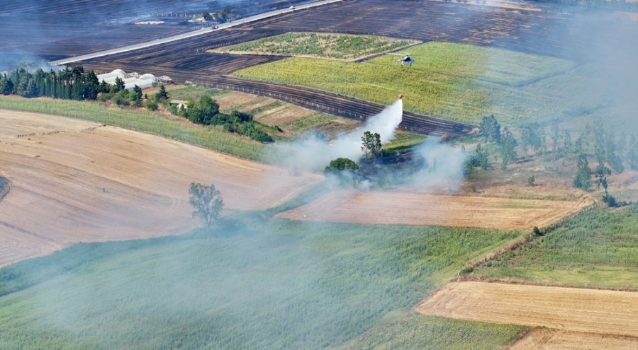 Silivri'de otluk alanda yangın