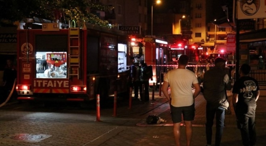 Günübirlik kiralanan dairede yangın paniği