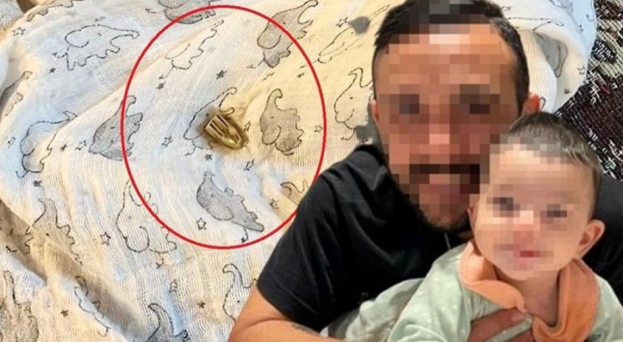 Ankara'da bebeğin yanına yorgun mermi düştü
