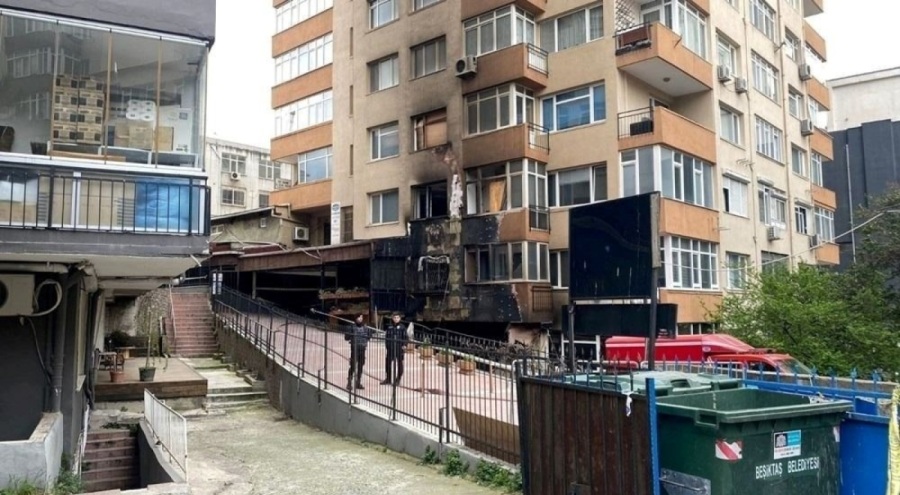 Beşiktaş'taki gece kulübü yangınından yeni görüntüler!