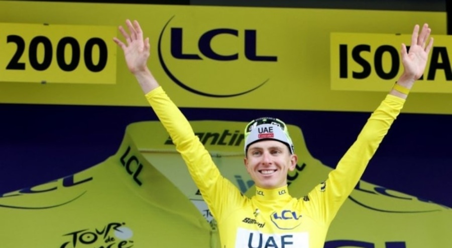Fransa Bisiklet Turu'nda 19. etabın galibi Tadej Pogacar