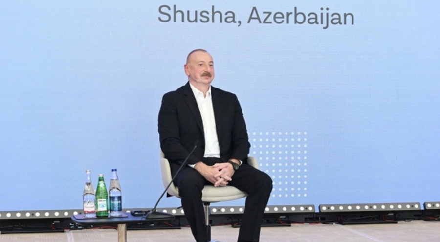 İlham Aliyev, Şuşa'daki 2. Küresel Medya Forumuna katıldı