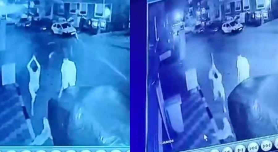 Savunmasız köpeği acımasızca dövdüler!