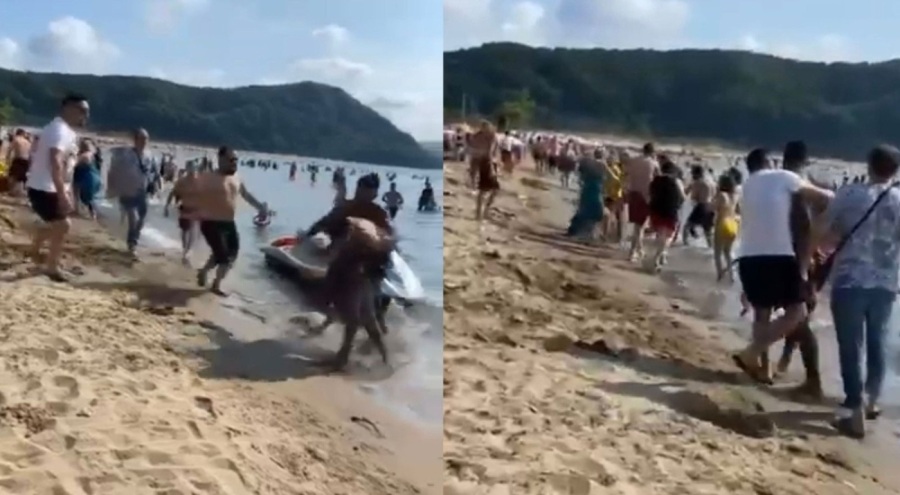 Denizde taciz iddiası! Kalabalıktan linç girişimi