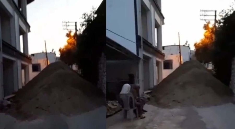 İnşaat alanı dışına dökülen kum vatandaşı sokağa hapsetti