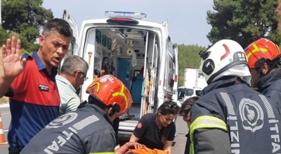 Kontrolden çıkan otomobil şarampole yuvarlandı! Yaralılar var